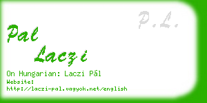 pal laczi business card